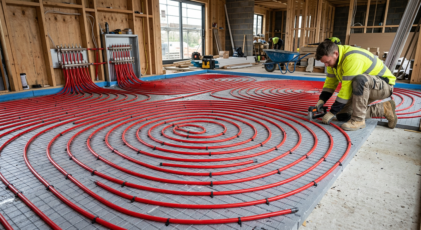 Installation de plancher chauffant hydraulique à Saint-Germain-en-Laye 78