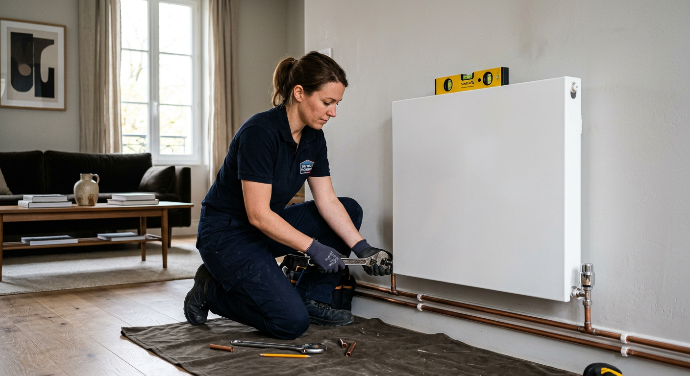 Installation de radiateur et robinet thermostatique à Saint-Germain-en-Laye